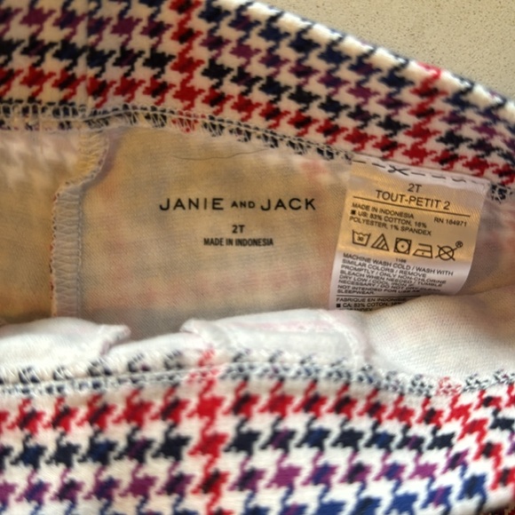 Janie and Jack 2T houndstooth flare sailor pants. - Picture 3 of 3
